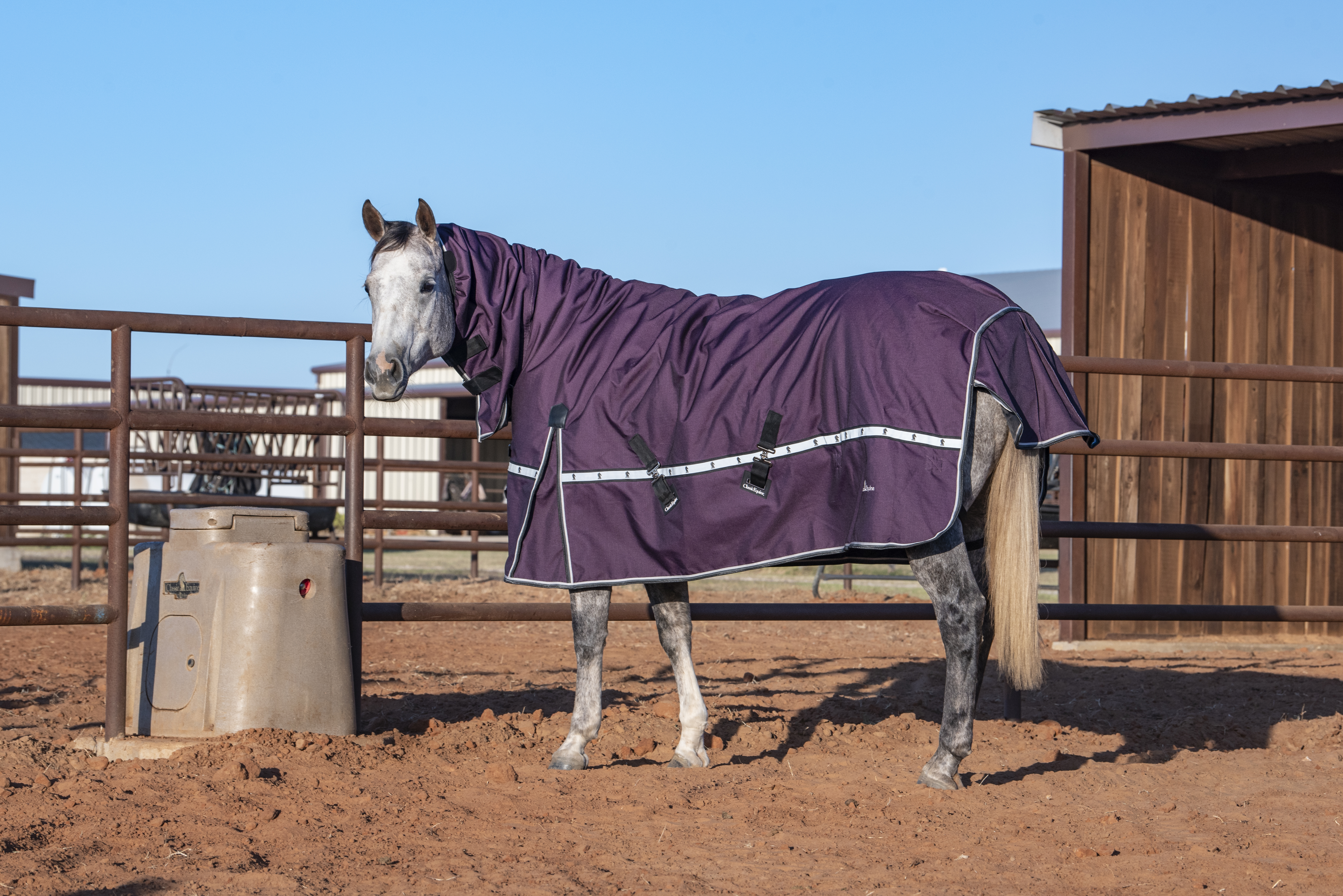 10K Cross Trainer heavyweight horse blanket with 300 grams
              of fiberfill insulation, built for extreme cold and temperatures
              below 30 degrees